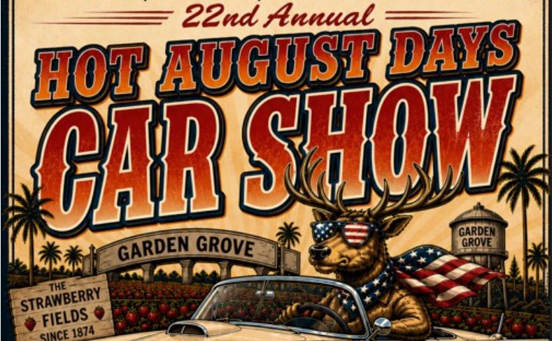 Hot August Days Car Show partial flyer August 2026